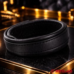 Cockring din piele cu închidere Velcro - mărime reglabilă