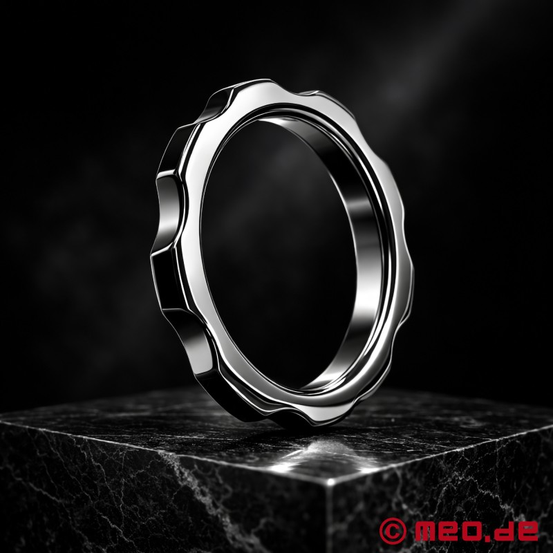 Ruostumattomasta teräksestä valmistettu Cock Ring - GearHead™ - 5