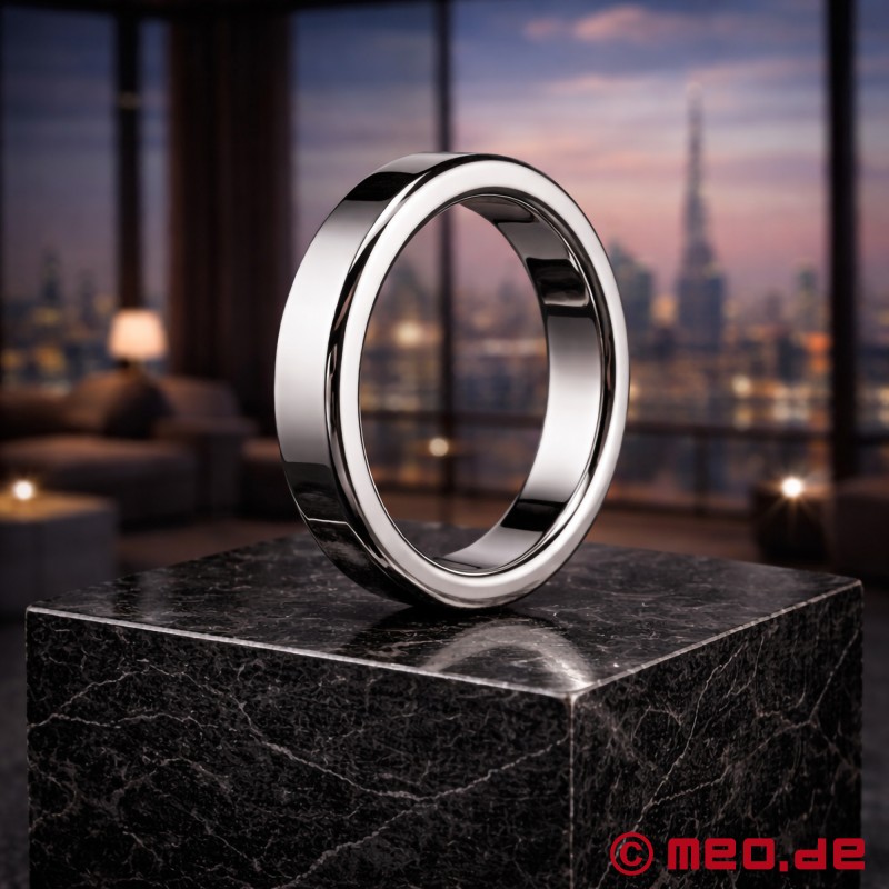 De Luxe Stainless Steel Cock Ring - Get Hard. Stay Hard. Look Incredible. - 1