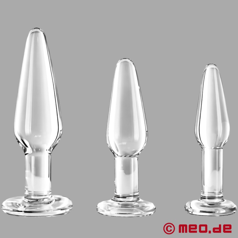 Popstars™ by MEO® - borosilikat camdan yapılmış anal plug seti - 5