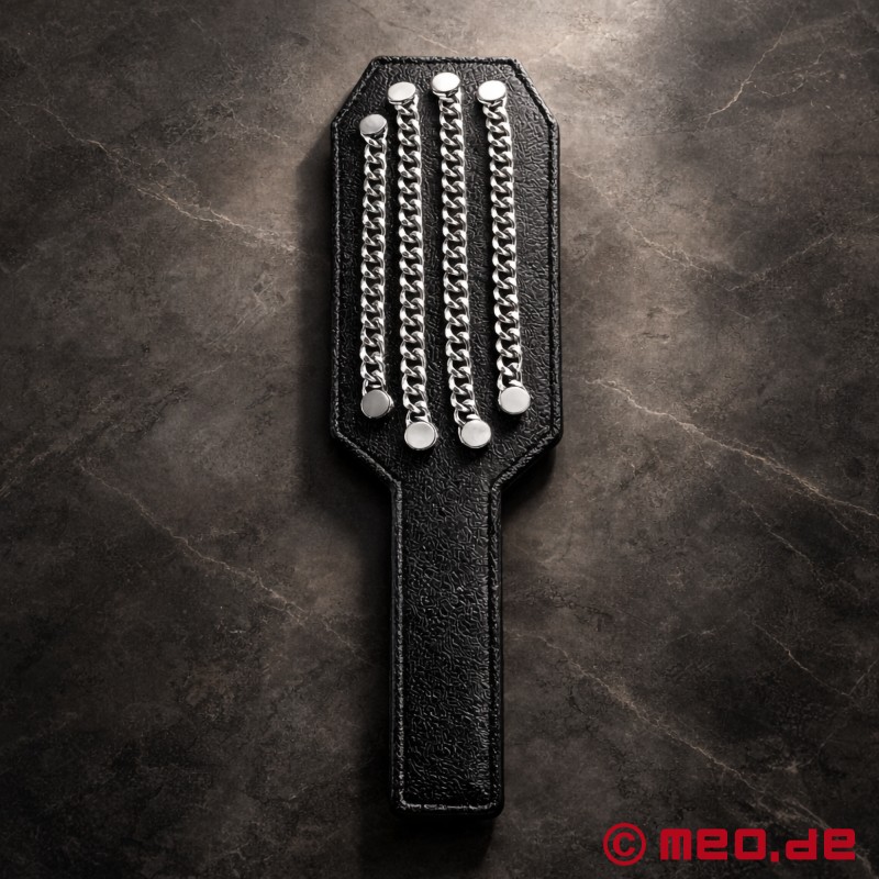 ChainStrike™ by MEO® - BDSM paddle lavet af læder og stål - 2