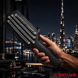 ChainStrike™ by MEO® - BDSM paddle iš odos ir plieno