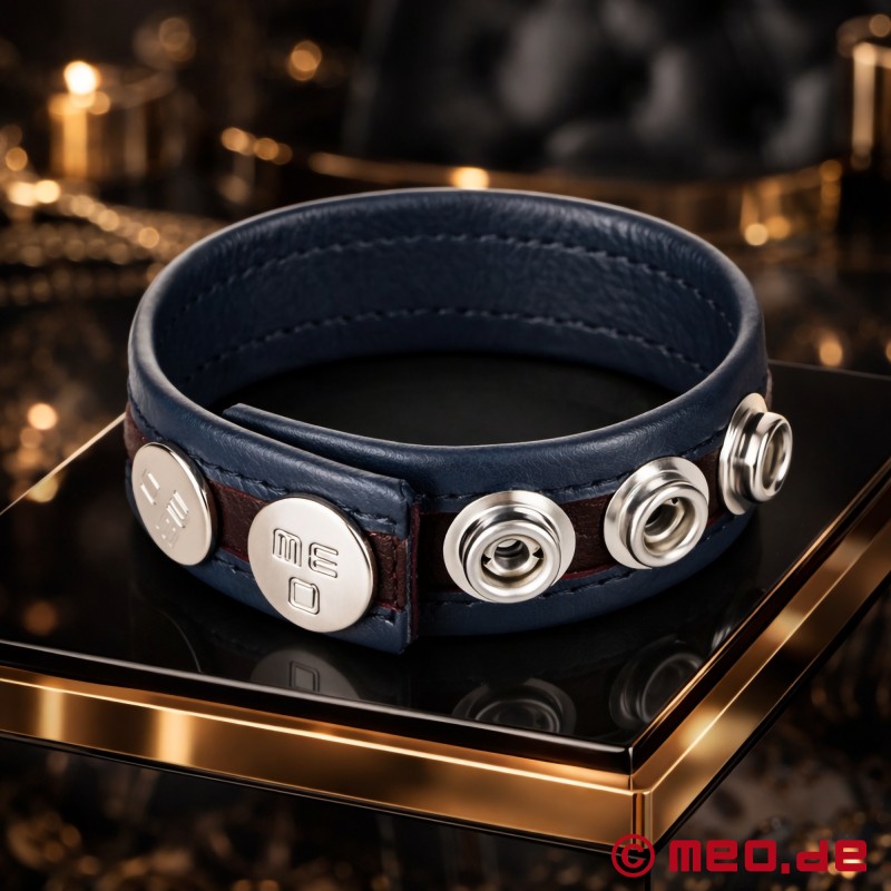 Cockring regolabile in pelle - grigio - HankyCode™ - 1