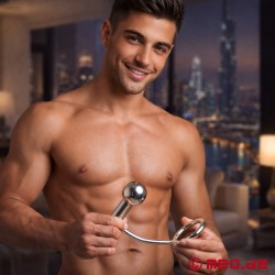 Ass Lock med anal stretching - cockring i rustfrit stål og prostatastimulator - Thumbnail