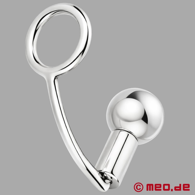 AssLock™ Premium di MEO® - Cock ring in acciaio inox con dilatatore anale - 4