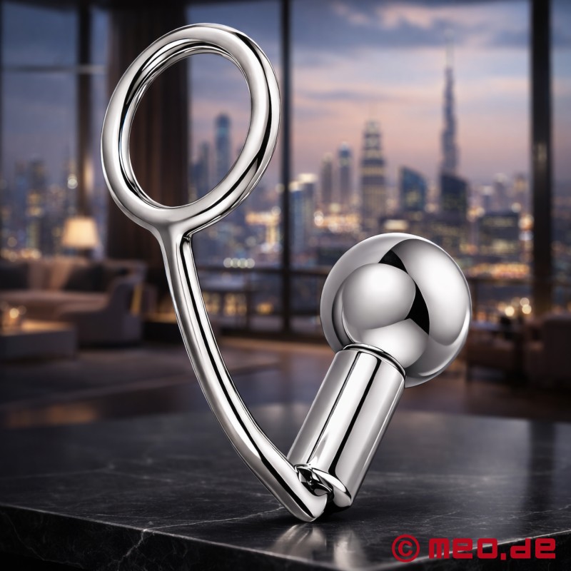 AssLock™ Premium von MEO® - Edelstahl-Cockring mit Analdehner - 2