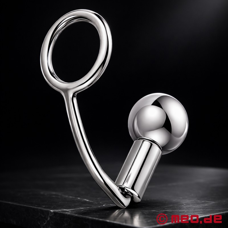 Asslock™ Premium van MEO® - Cockring van roestvrij staal met anale dilatatie - 5