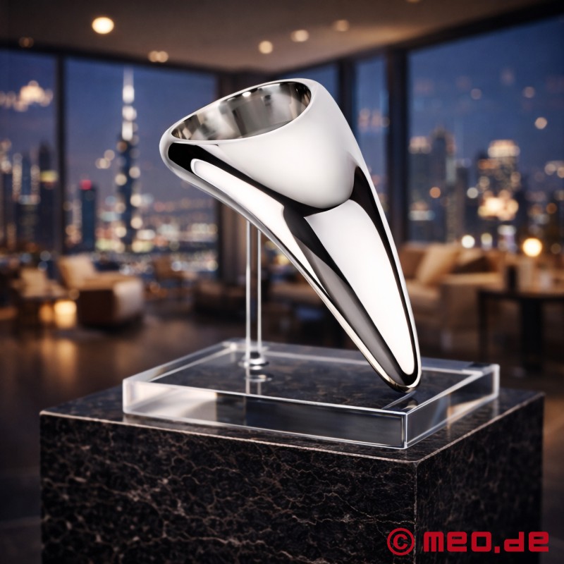 MEO® SilverTongue™ - Edelstahl-Cockring mit Perineumstimulation - 1