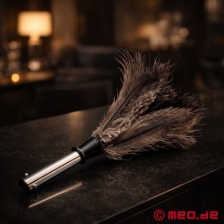 Feather Duster Attachment - Humilator Gag Accessory for Submissive Maid Humiliation - Thumbnail