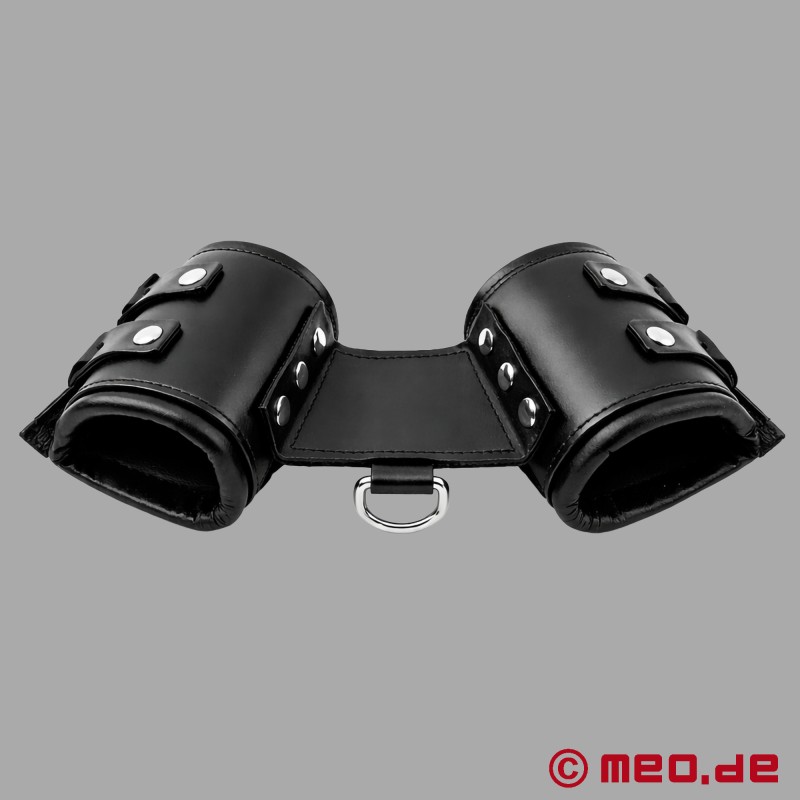 Leren polsboeien - 2-in-1 - mono manchet - 3