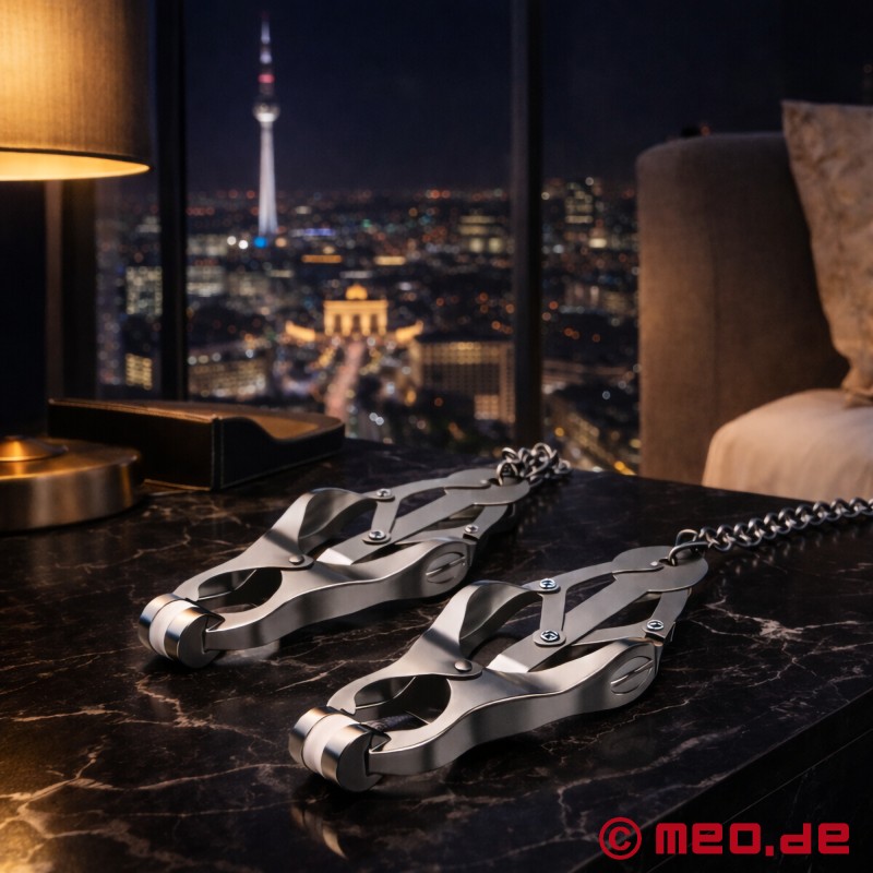 CloverGrip™ by MEO® - Állítható mellbimbócsipeszek lánccal - 3