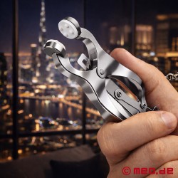 CloverGrip™ by MEO® - Justerbare brystvorteklemmer med kjede - Thumbnail