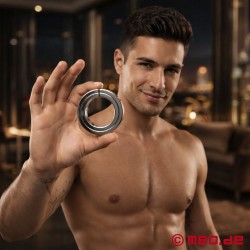 OhSoEasy® - Cockring magnético em aço inoxidável - Thumbnail