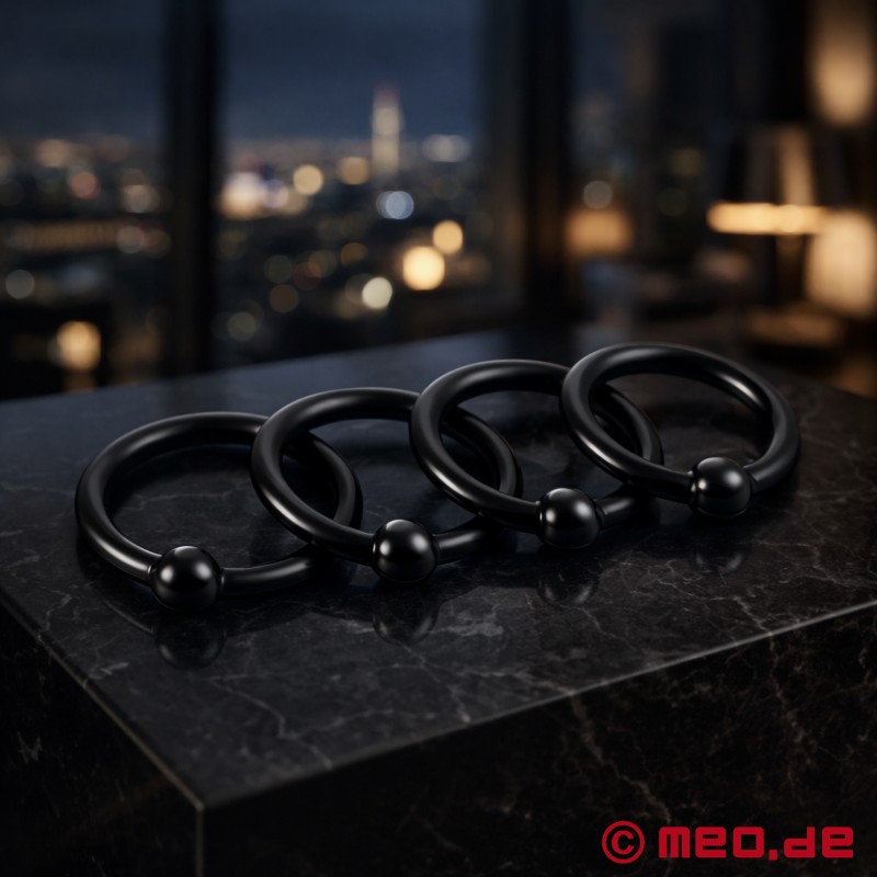 Glans Rings - 4 darabos készlet - Szilikon - 4