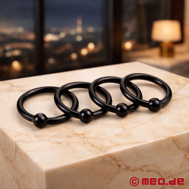 Glans Rings - 4 darabos készlet - Szilikon - 1