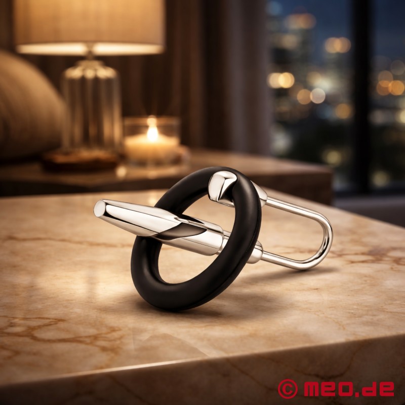 OrgasmLock - Penis Plug mit Eichelring - 1