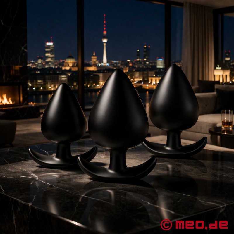 Anal Flat Rate™ de MEO® - Set de 3 butt plugs de silicona - 3