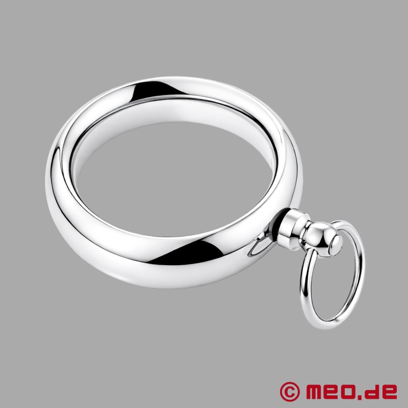 CommandRing™ - Ruostumattomasta teräksestä valmistettu Cock Ring - Ohjausrenkaalla varustettu lopullinen ohjausrengas - 3