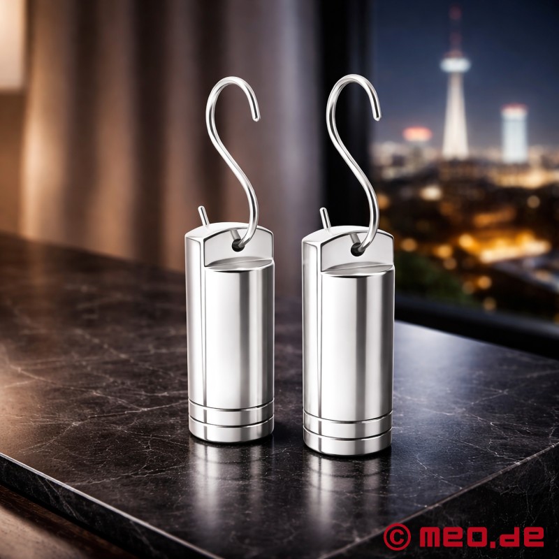 PowerWeight™ de MEO® - Poids BDSM en acier inoxydable avec crochet en S - 1