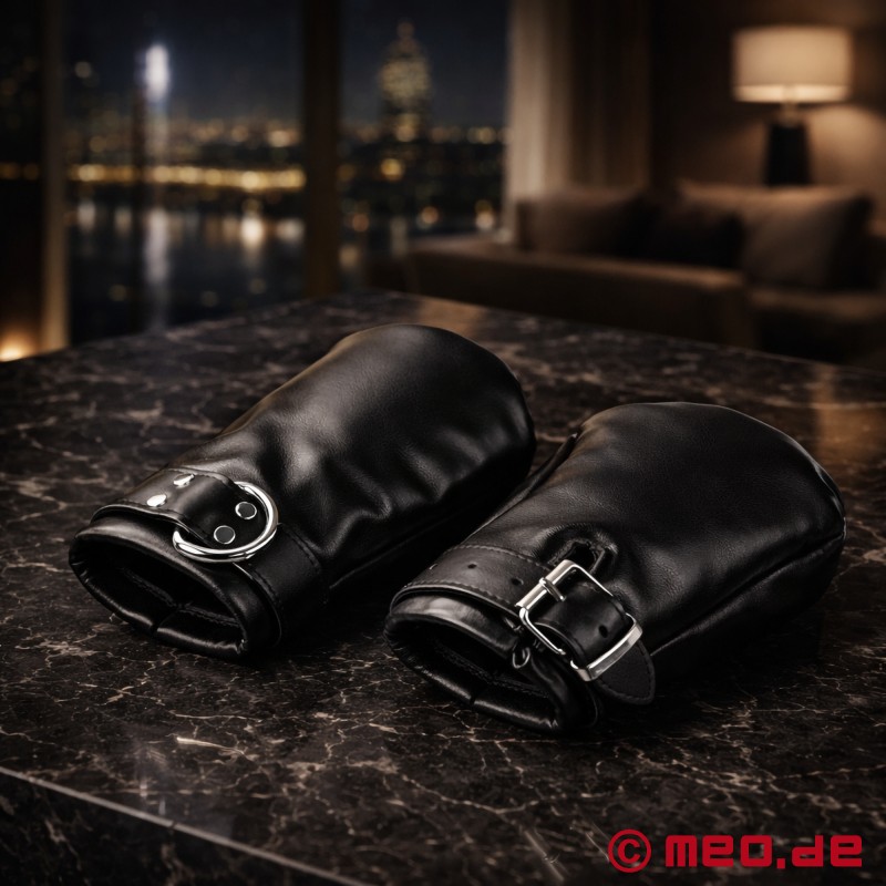 Bondage Fist Mitts em pele - 2