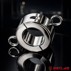 Ballstretcher BDSM en acier inoxydable - Thumbnail