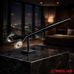 Dr. Sado Double Wartenberg Pinwheel in Black - Thumbnail