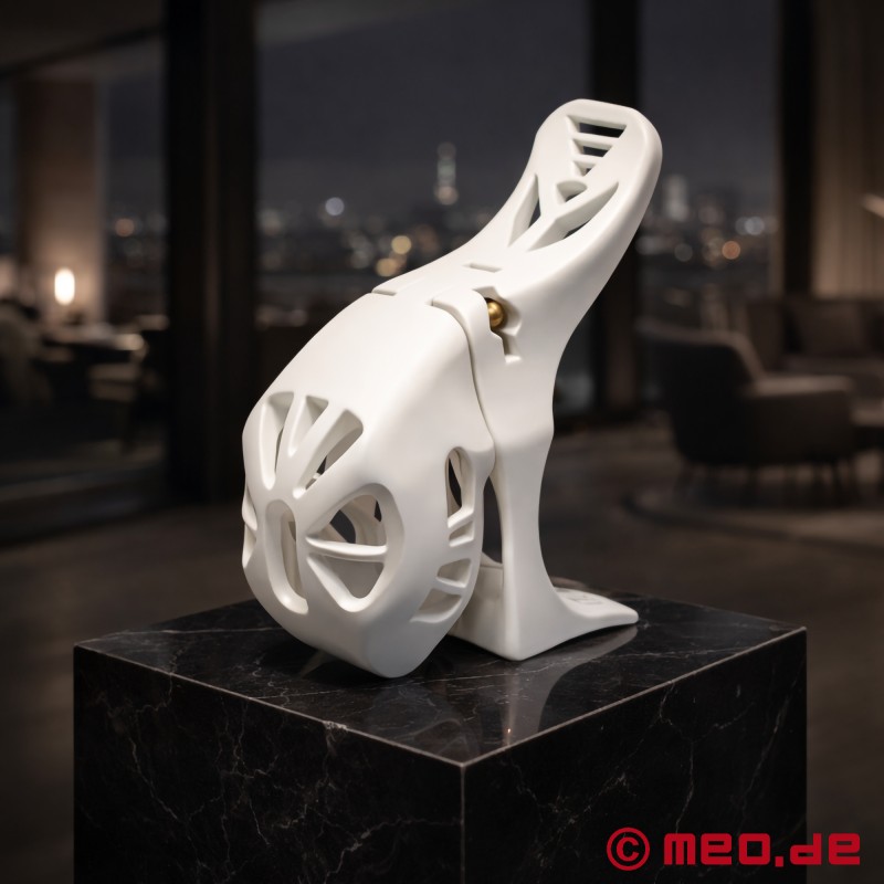 NoPacha® Ventra™ Chastity Cage - White, Short - 1