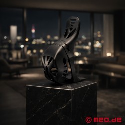 Cage de chasteté NoPacha® Ventra™, noire, courte - Thumbnail