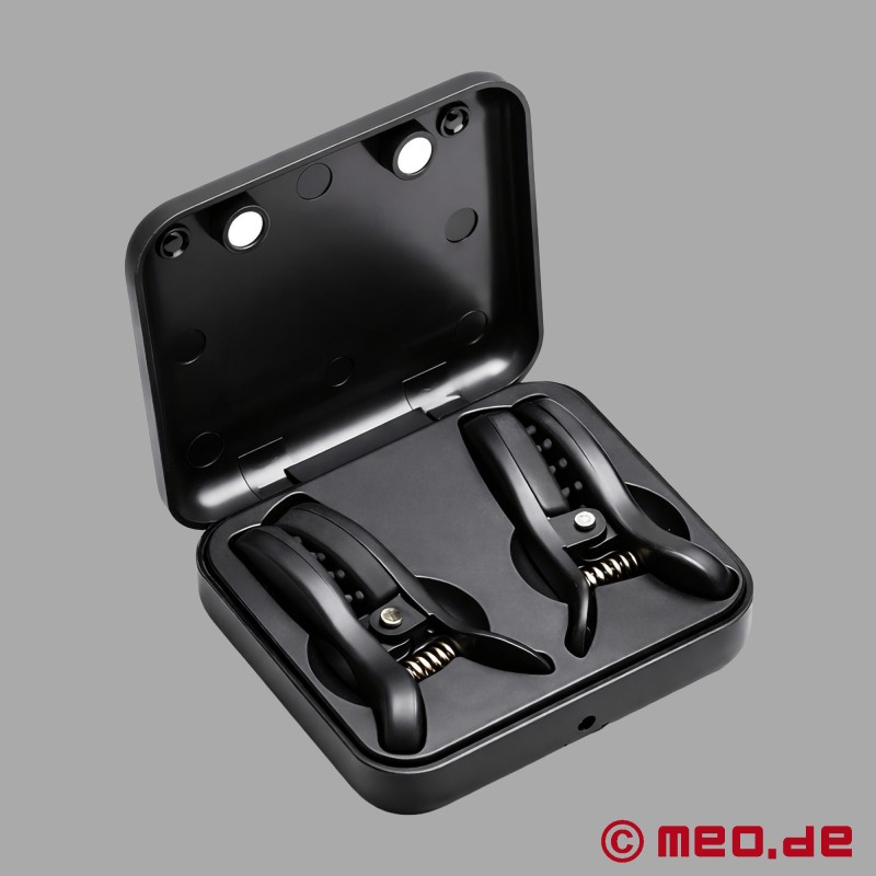 Vibrierende Nippelklemmen - DarkNip™ - Nippelklemmen mit Ladecase - 3