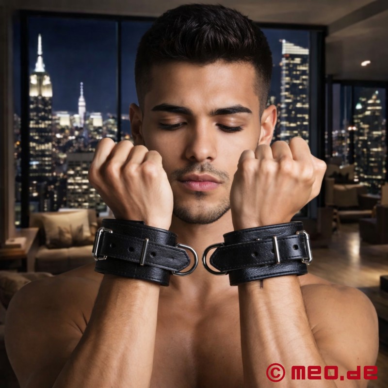 Padded Leather Wrist Cuffs - MEO® Vintage Edition - 1