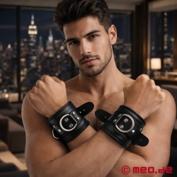 Nahk käeraudad, lukustatavad ja polsterdatud - San Francisco - Thumbnail