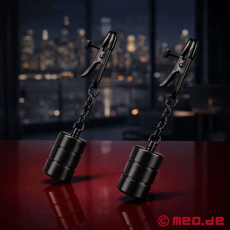 BDSM Nippelklemmen mit Gewichten - 1