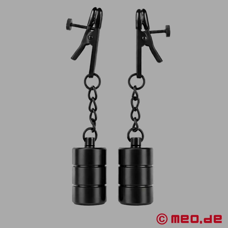 BDSM Nippelklemmen mit Gewichten - 3