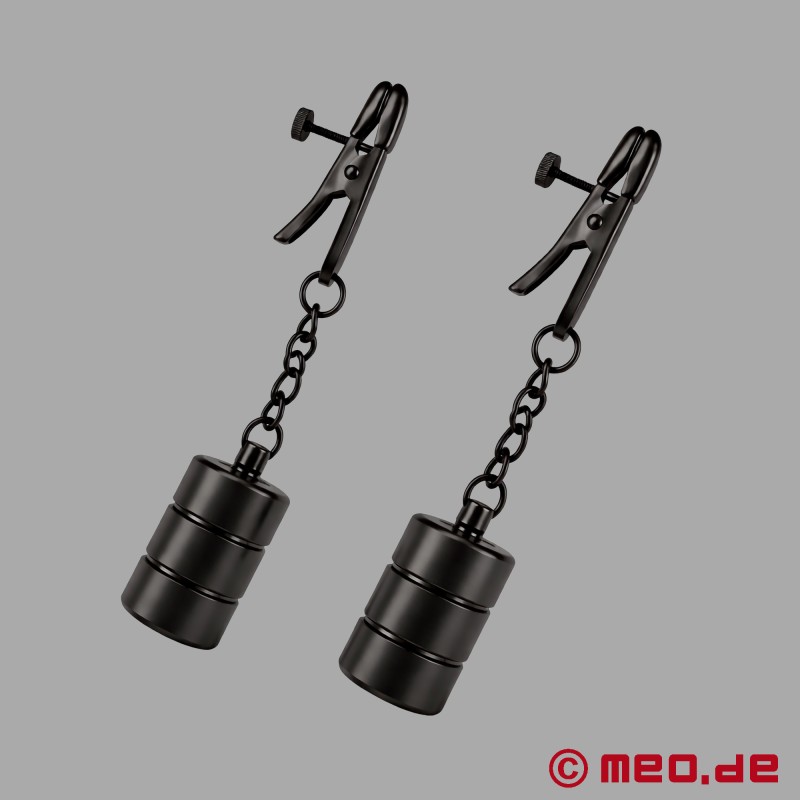 BDSM Nippelklemmen mit Gewichten - 5