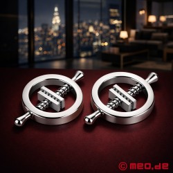 IronMaiden™ - Grampos para mamilos da MEO® - grampos de metal com aspeto de piercing