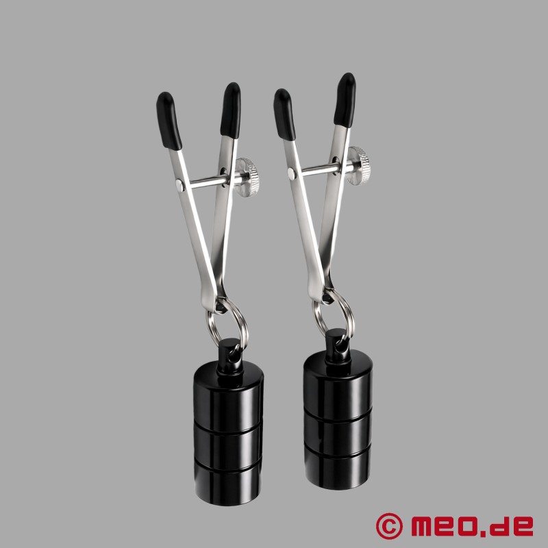 Pinzas para pezones con pesas - ajustables - 3