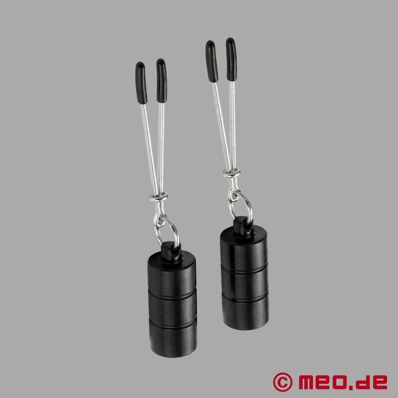 BDSM krūšgalu skavas ar atsvariem - 4