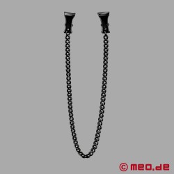 Schwarze Nippelklemmen mit Kette - Sadomaso - Thumbnail
