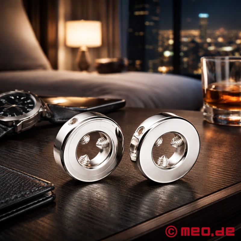 Nippelringe mit Spikes von Dr. Sado - 2