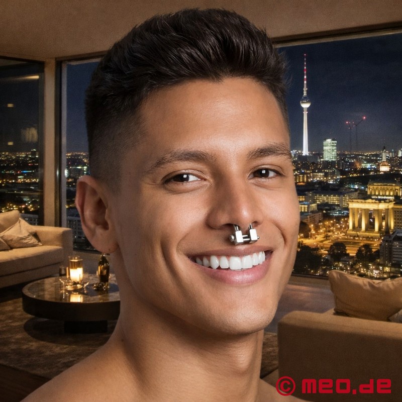 "DomiMax by MEO" - modernus nosies žiedas vergams - 1