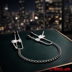 IronGrip Nipple Clamps - Heavy Duty Stainless Steel BDSM Clamps for Maximum Stimulation