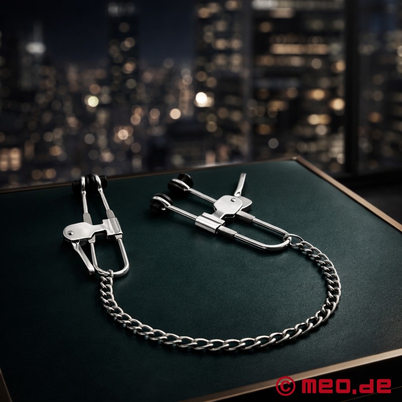 IronGrip Nipple Clamps - Heavy Duty Stainless Steel BDSM Clamps for Maximum Stimulation - 1