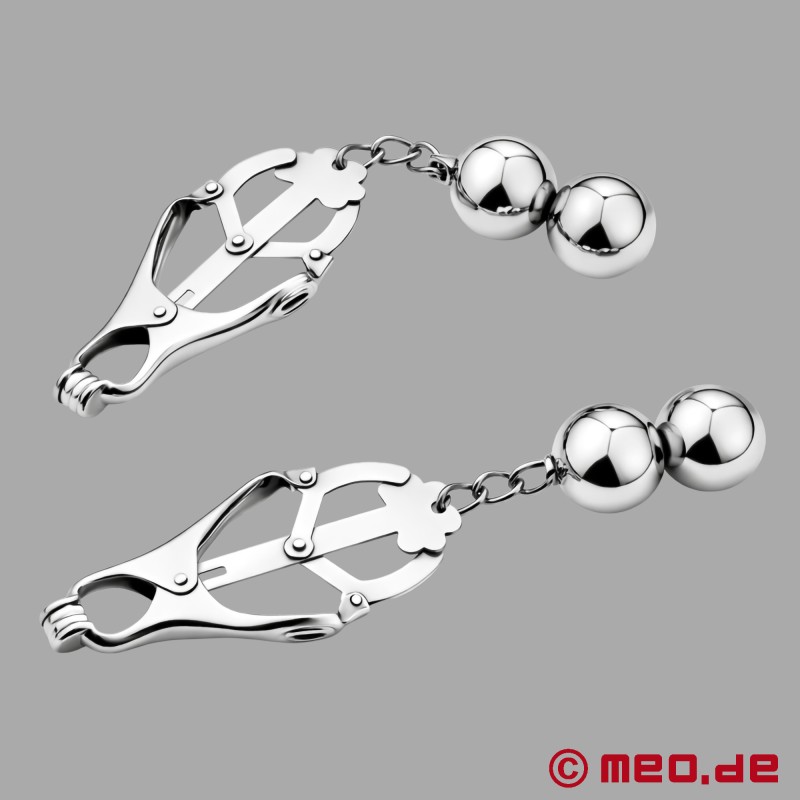 Nippelklemmen mit Gewicht - Schwere Brustwarzenklammern - 3