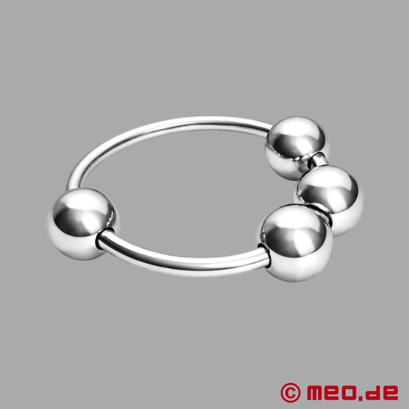 Inel pentru gland CAZZOMEO cu bile de stimulare - 3