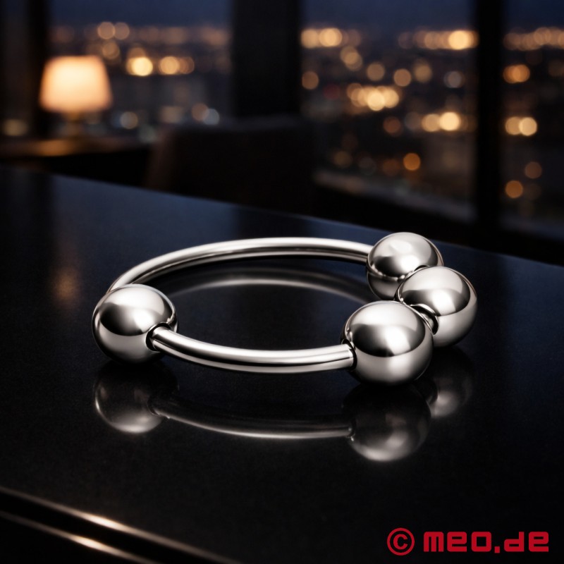 CAZZOMEO Eichelring mit Stimulationskugeln - 1