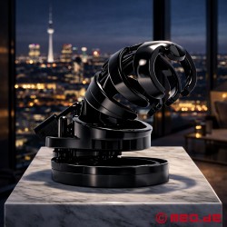 Kyskhedsbælte til mænd - låsbart chastity cage - Thumbnail