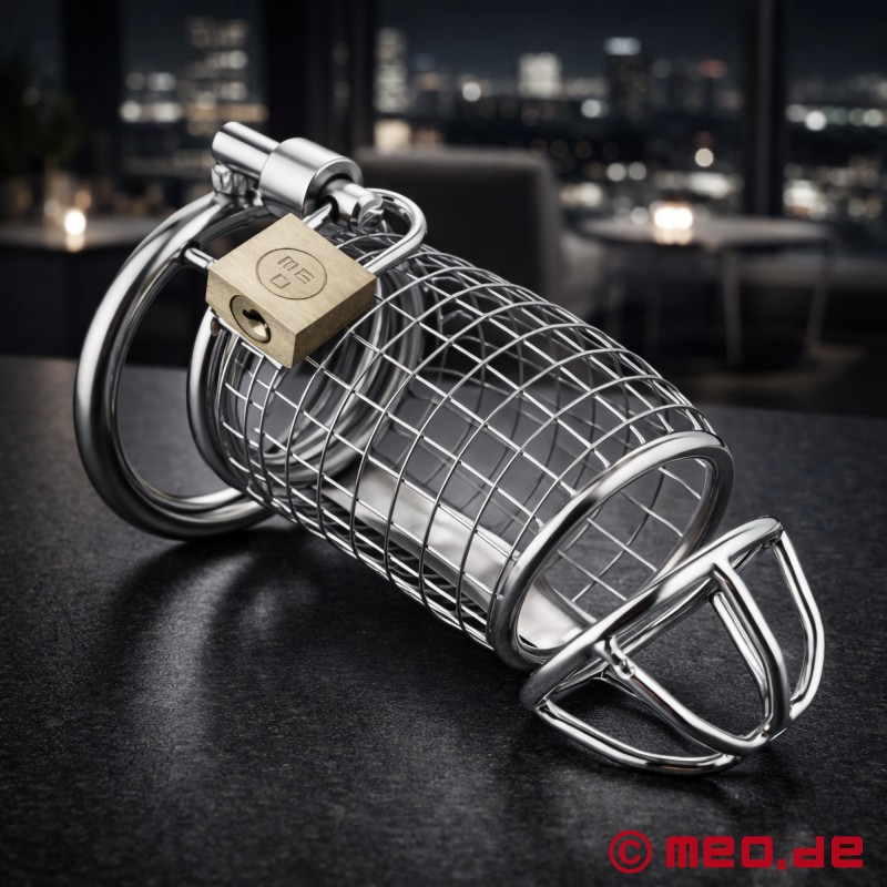 Nerūdijančio plieno chastity cage - NoPacha® 900 skaistybės diržas vyrams - 1