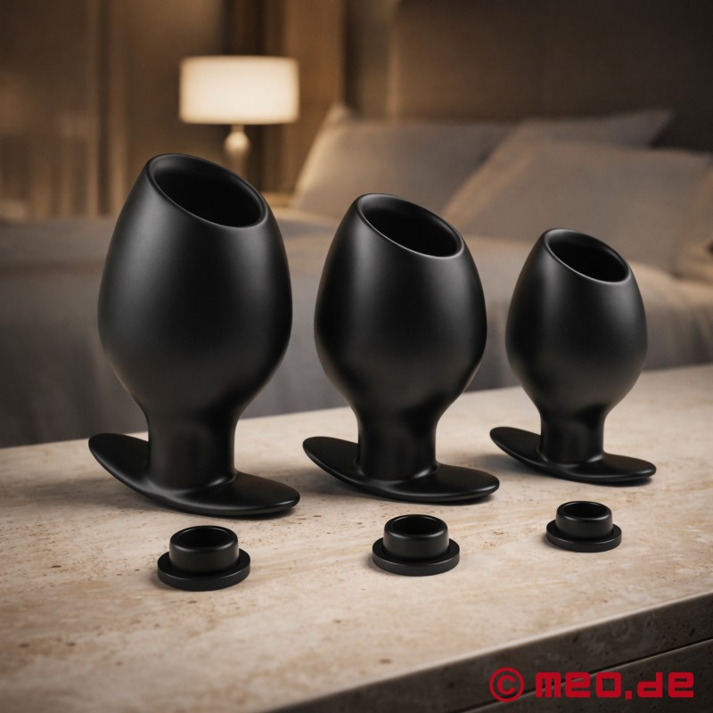 Plug anale voluminoso con tappo di chiusura da utilizzare 24/7 - 3