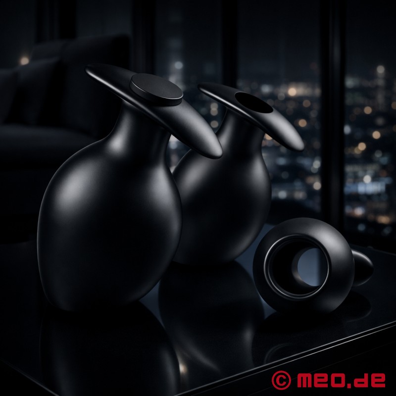 Tunnel Butt Plug 24/7 - Voluminous Silicone Anal Tunnel Plug with Closing Plug - 5