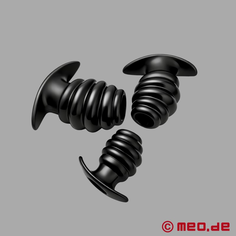 Spiral Butt Plug mit Tunnel - 2